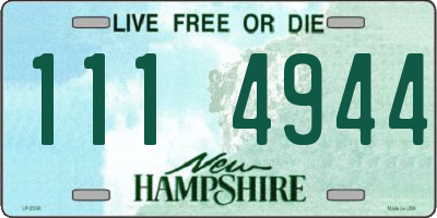 NH license plate 1114944
