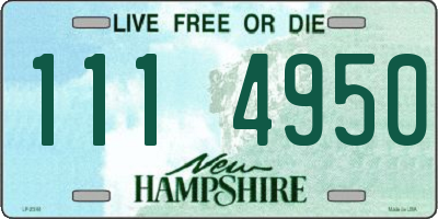NH license plate 1114950