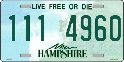 NH license plate 1114960