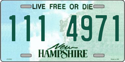 NH license plate 1114971