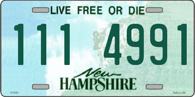 NH license plate 1114991