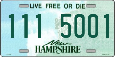 NH license plate 1115001