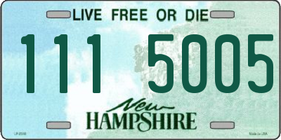 NH license plate 1115005