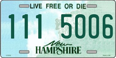 NH license plate 1115006