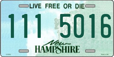 NH license plate 1115016