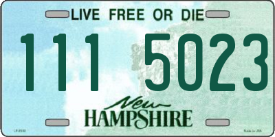 NH license plate 1115023