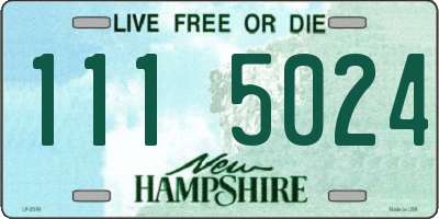 NH license plate 1115024