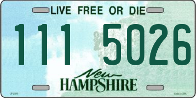 NH license plate 1115026