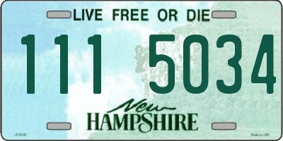 NH license plate 1115034