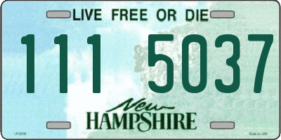 NH license plate 1115037