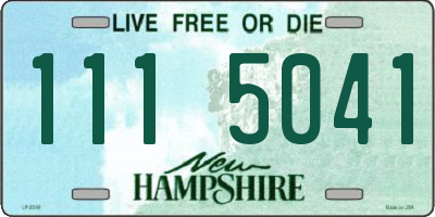 NH license plate 1115041