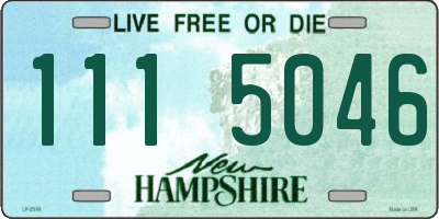 NH license plate 1115046