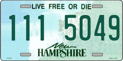 NH license plate 1115049