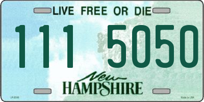 NH license plate 1115050