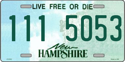 NH license plate 1115053