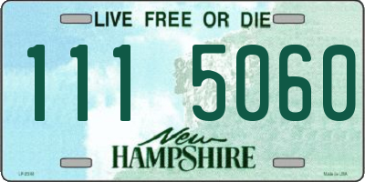 NH license plate 1115060