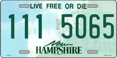 NH license plate 1115065