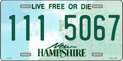 NH license plate 1115067