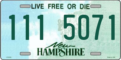 NH license plate 1115071