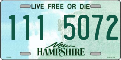 NH license plate 1115072