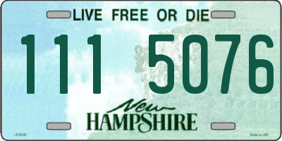 NH license plate 1115076