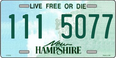 NH license plate 1115077