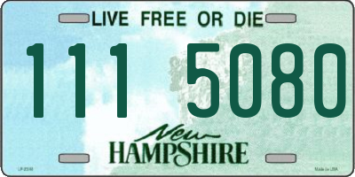 NH license plate 1115080