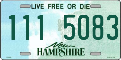NH license plate 1115083