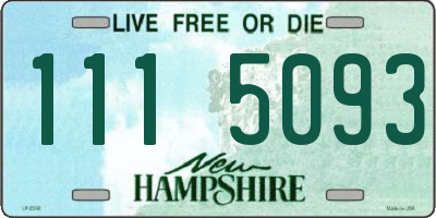 NH license plate 1115093