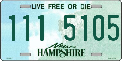 NH license plate 1115105