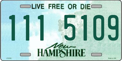 NH license plate 1115109