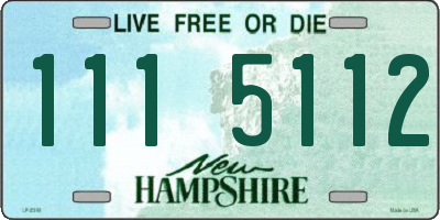 NH license plate 1115112