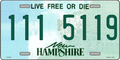 NH license plate 1115119