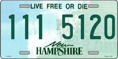 NH license plate 1115120
