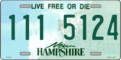 NH license plate 1115124