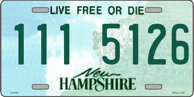 NH license plate 1115126