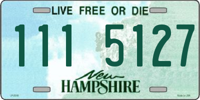 NH license plate 1115127