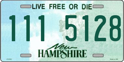 NH license plate 1115128