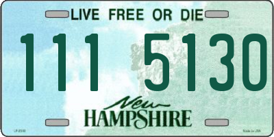 NH license plate 1115130