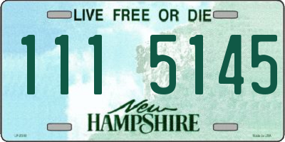 NH license plate 1115145