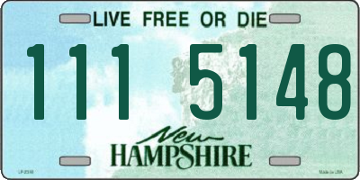 NH license plate 1115148