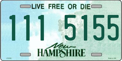 NH license plate 1115155