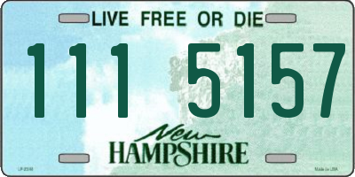 NH license plate 1115157
