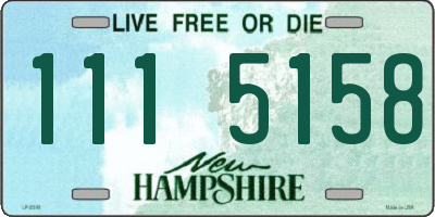 NH license plate 1115158