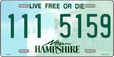NH license plate 1115159