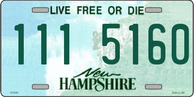 NH license plate 1115160