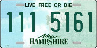 NH license plate 1115161
