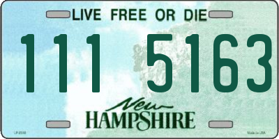 NH license plate 1115163