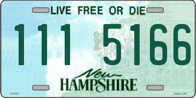 NH license plate 1115166