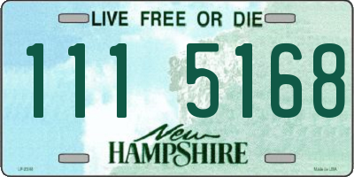 NH license plate 1115168